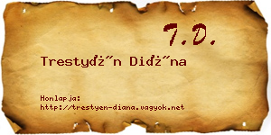 Trestyén Diána névjegykártya